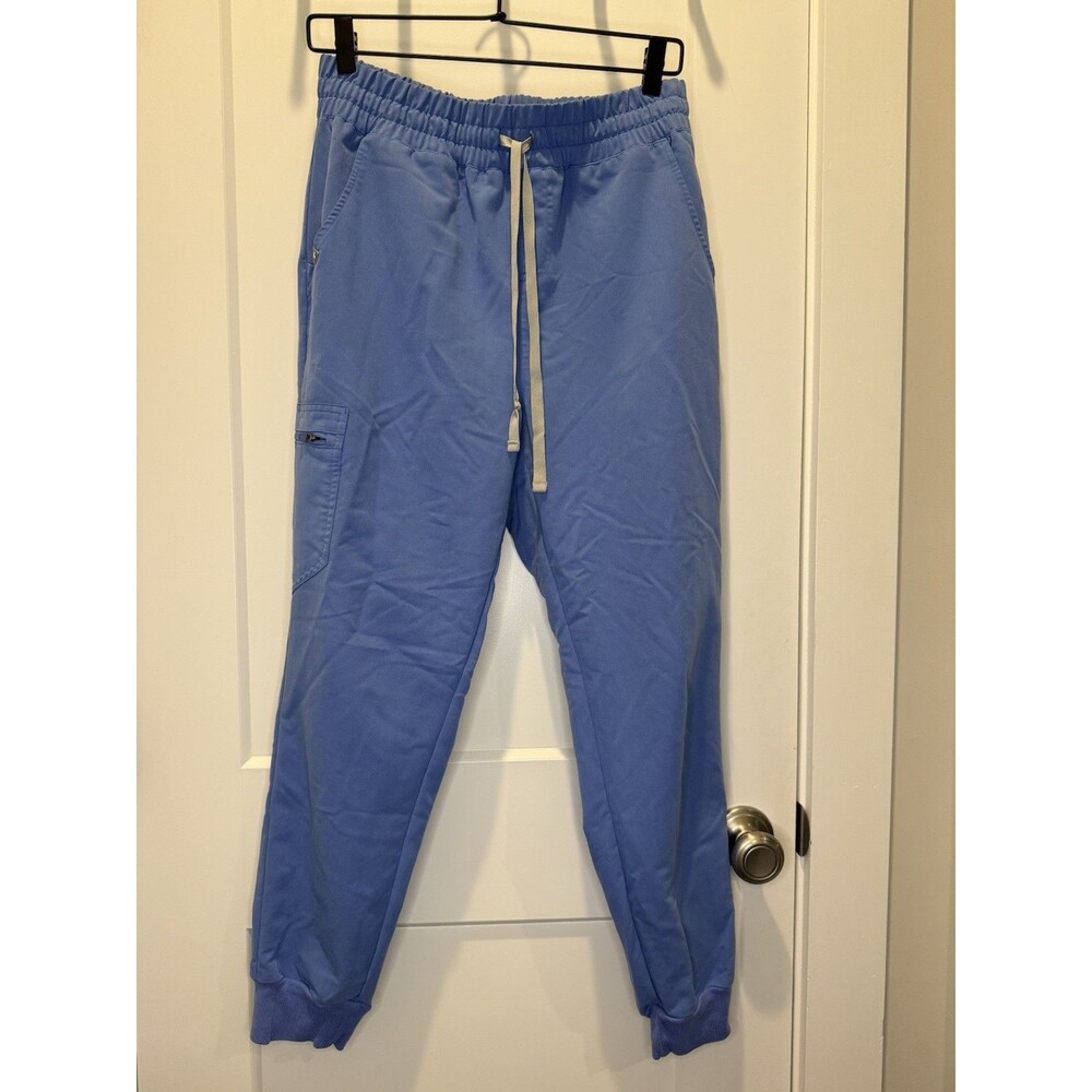 FIGS High Waisted Zamora Jogger Scrub Pants Blue Women's Medium Petite  Uniform
